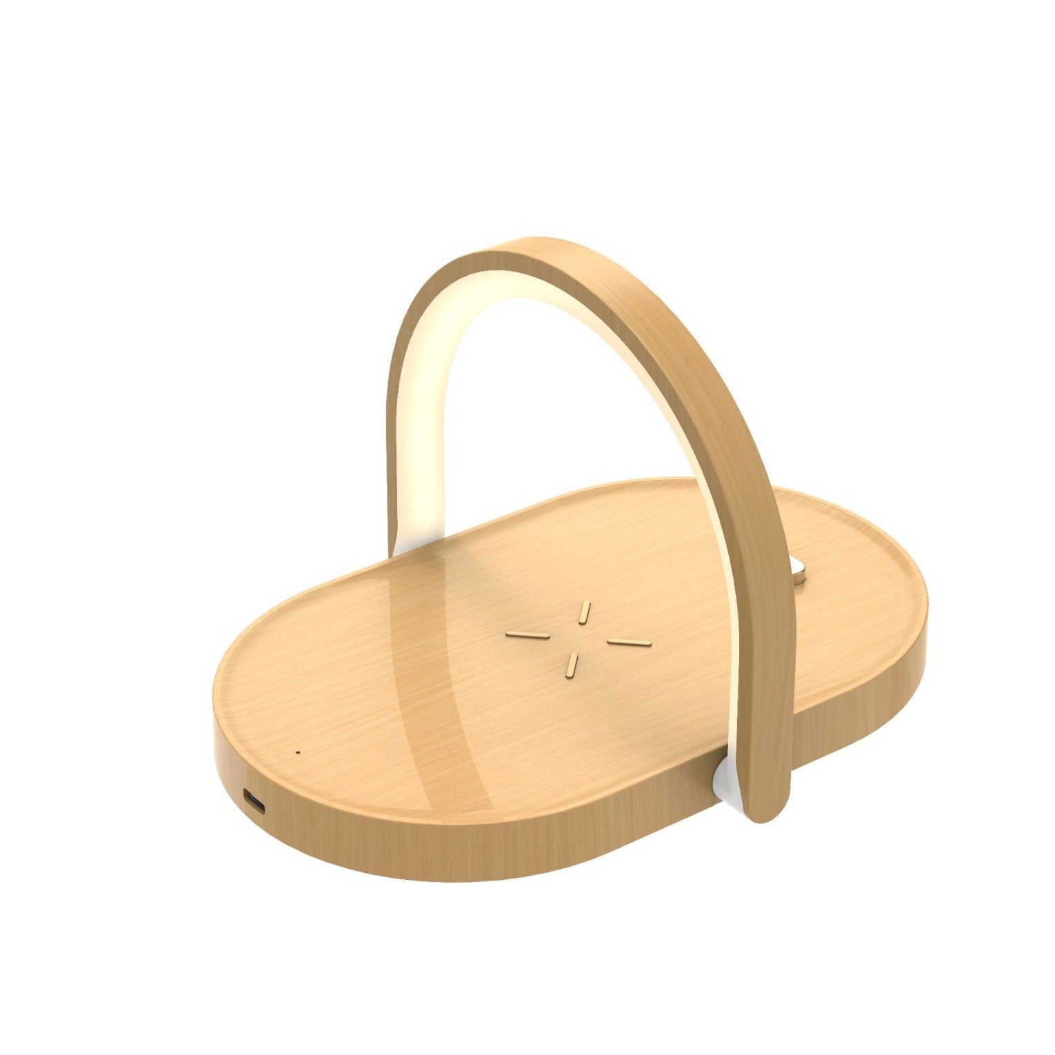 Caricatore Wireless 3-in-1 con Lampada da Notte - Eleganza e Funzionalità
