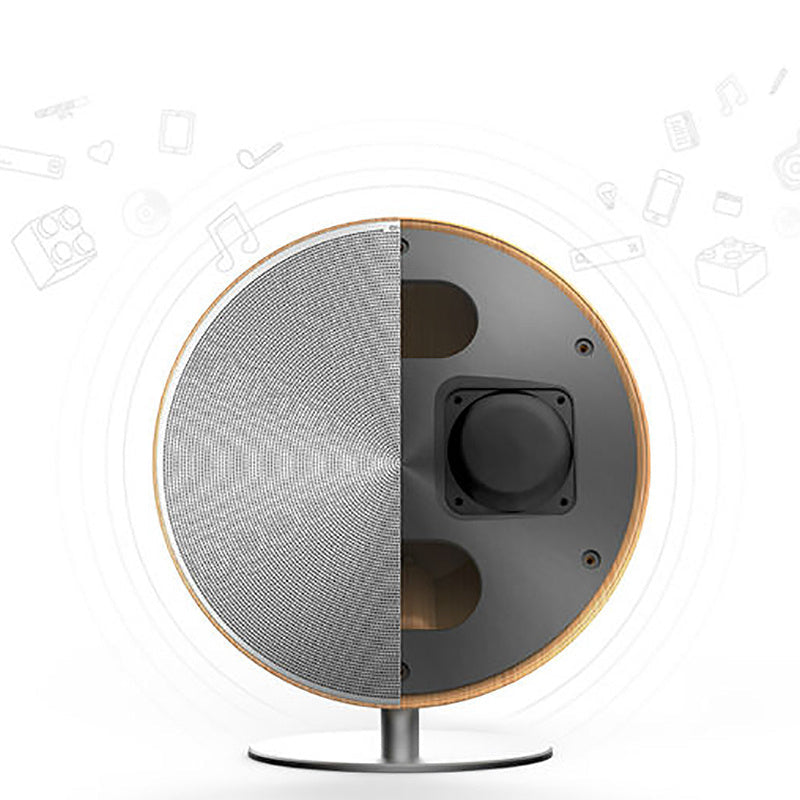 Elegante Subwoofer in Legno - Audio Potente e Design Raffinato
