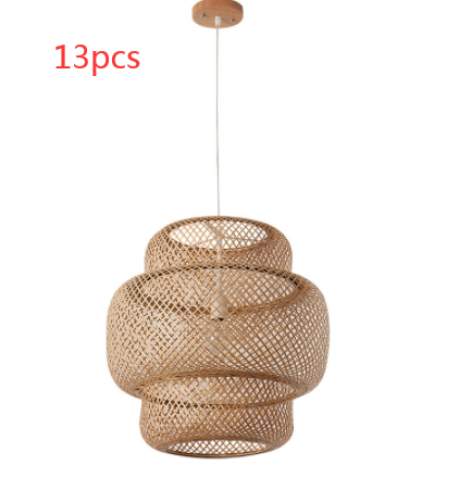 Lampadario in Bamboo Art Nordic: Illumina il Tuo Ambiente con Stile Naturale