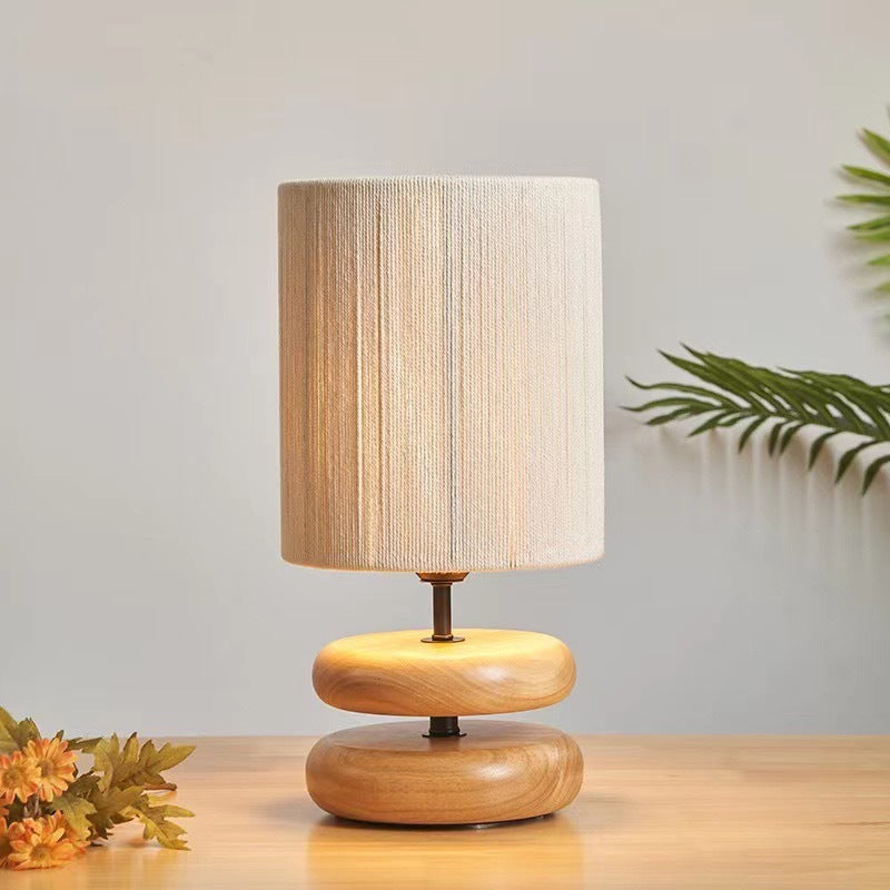 Lampada da Comodino in Stile Giapponese - Atmosfera Accogliente e Naturale