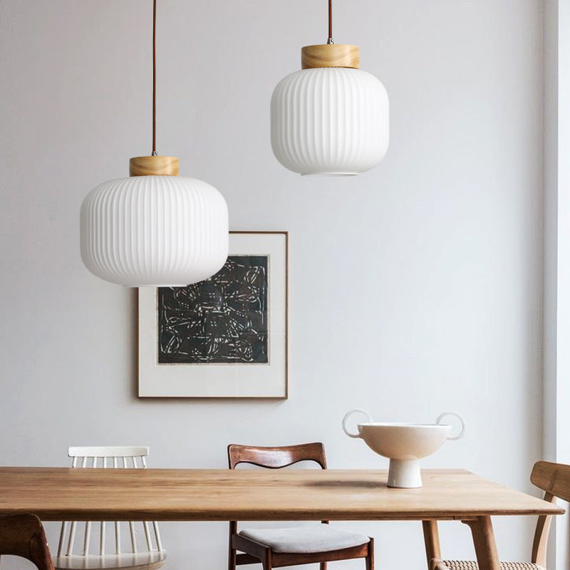 Luce Sospesa Retrò in Legno - Stile Cinese Nordico