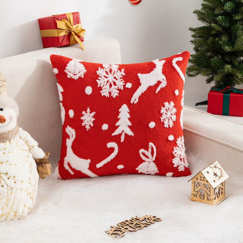 Federa Cuscino Natalizia in Velluto - Magia delle Feste in Casa Tua