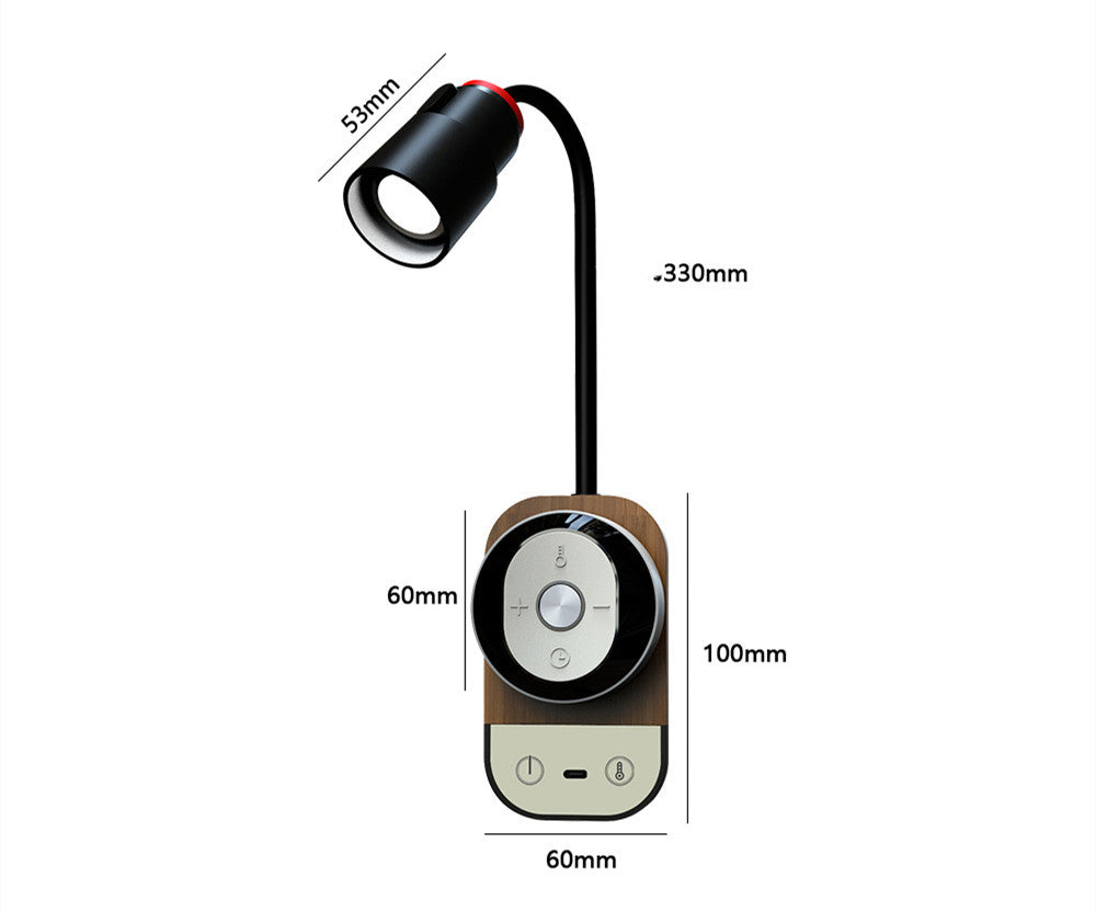 Lampada da Comodino Multifunzionale LED - Eleganza e Protezione per la Vista