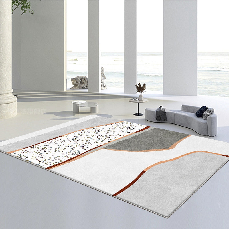 Tappeto Nordic Abstract Art: Eleva il Design del Tuo Soggiorno con Stile e Comfort