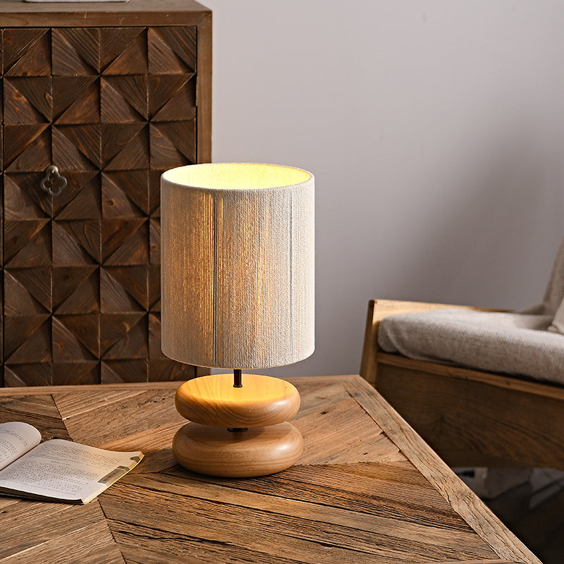 Lampada da Comodino in Stile Giapponese - Atmosfera Accogliente e Naturale