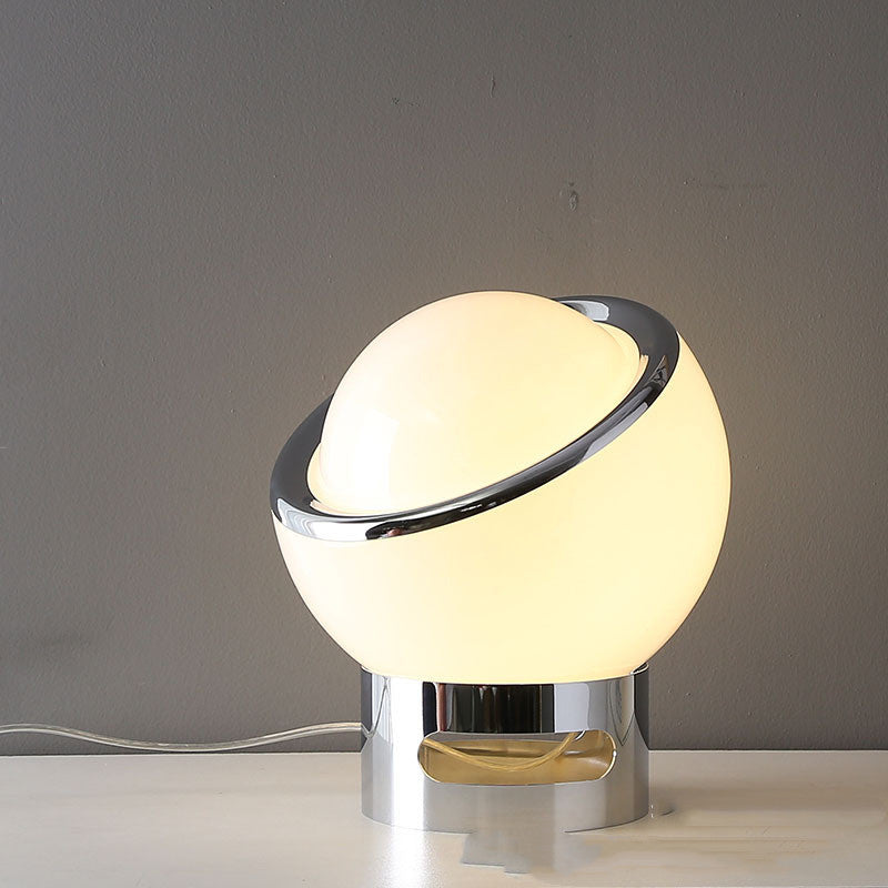 Lampada da Tavolo Vintage in Vetro - Illuminazione Elegante con Stile Antico
