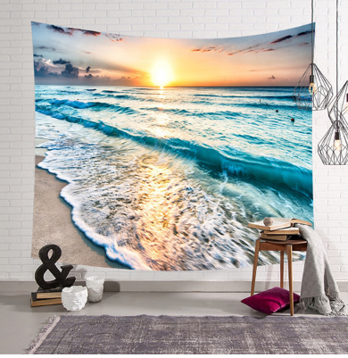 Onda di Mare 3D: Tendaggio da Parete per un Decor Hippie Retro
