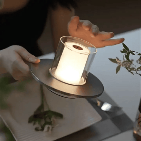 Lampada da Notte Dimmerabile con Sensore a Infrarossi - Atmosfera Romantica a Lume di Candela