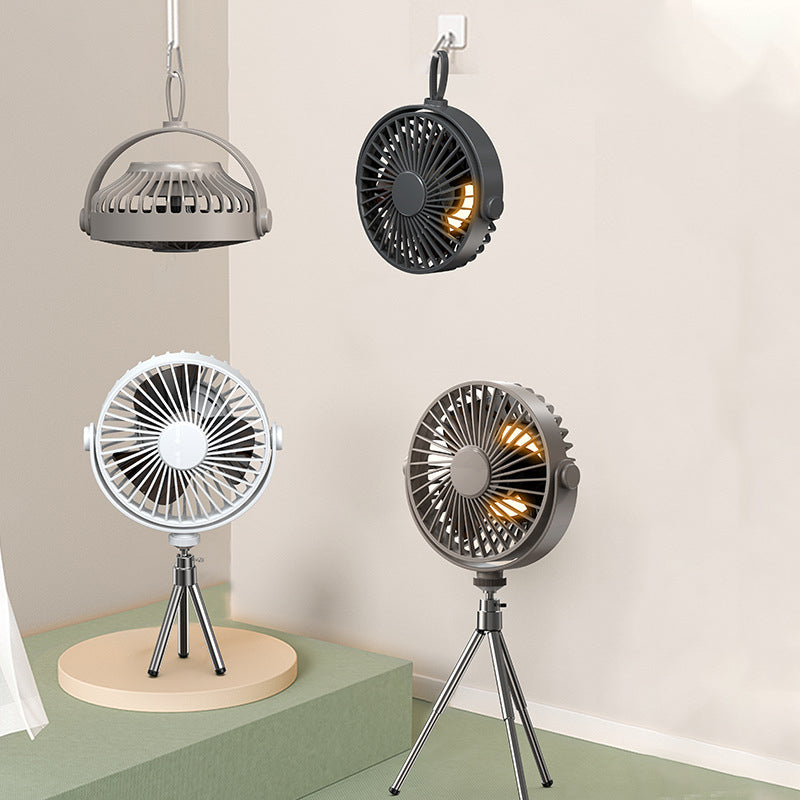 Ventilatore da Campeggio Multifunzione: Freschezza e Illuminazione Ovunque Tu Vada