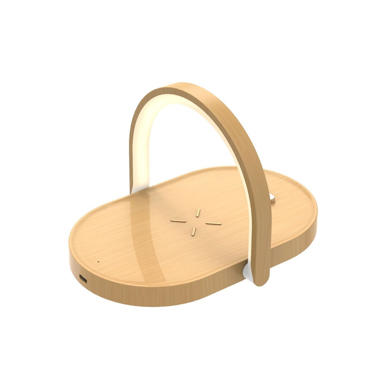 Caricatore Wireless 3-in-1 con Lampada da Notte - Eleganza e Funzionalità