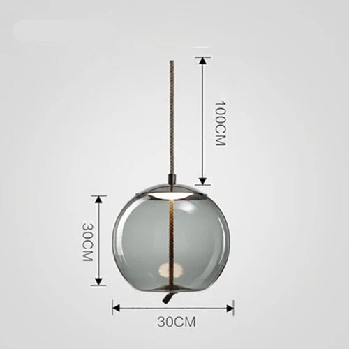 Lampada a Sospensione Nordic LED in Vetro – Design Moderno e Illuminazione Elegante