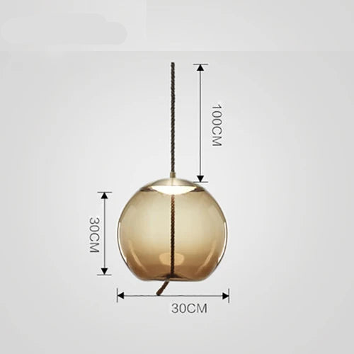Lampada a Sospensione Nordic LED in Vetro – Design Moderno e Illuminazione Elegante