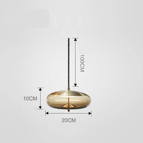 Lampada a Sospensione Nordic LED in Vetro – Design Moderno e Illuminazione Elegante