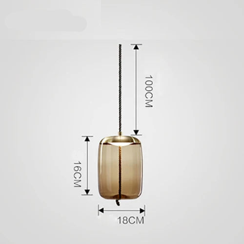Lampada a Sospensione Nordic LED in Vetro – Design Moderno e Illuminazione Elegante