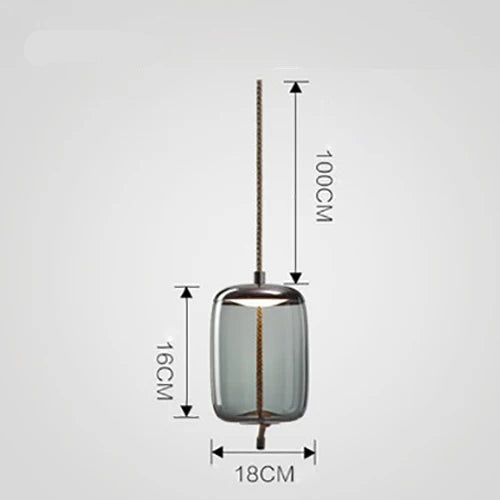 Lampada a Sospensione Nordic LED in Vetro – Design Moderno e Illuminazione Elegante