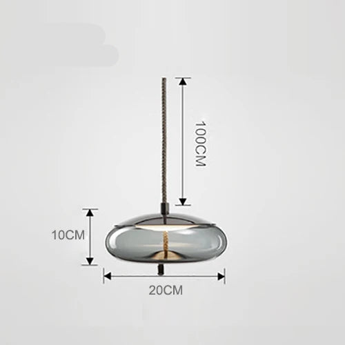 Lampada a Sospensione Nordic LED in Vetro – Design Moderno e Illuminazione Elegante