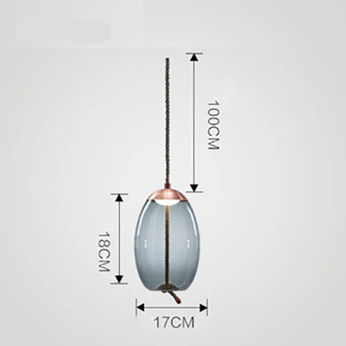 Lampada a Sospensione Nordic LED in Vetro – Design Moderno e Illuminazione Elegante
