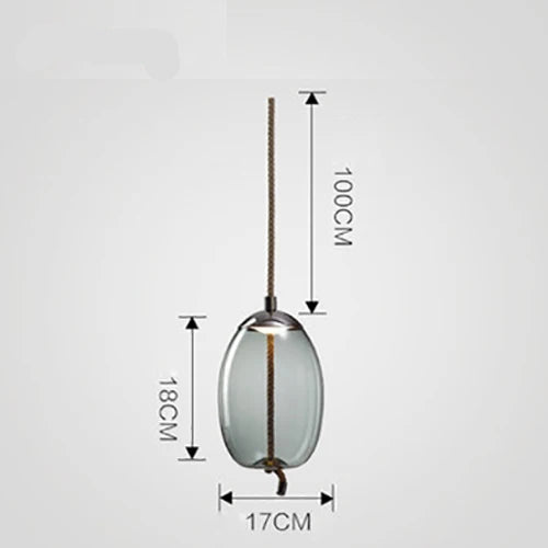 Lampada a Sospensione Nordic LED in Vetro – Design Moderno e Illuminazione Elegante