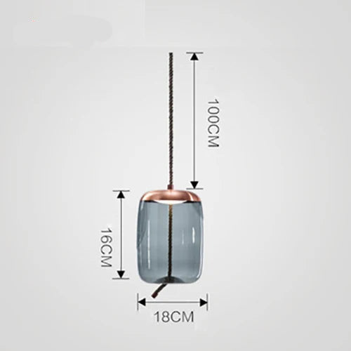 Lampada a Sospensione Nordic LED in Vetro – Design Moderno e Illuminazione Elegante