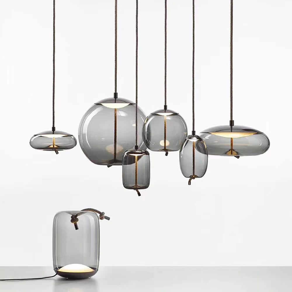 Lampada a Sospensione Nordic LED in Vetro – Design Moderno e Illuminazione Elegante