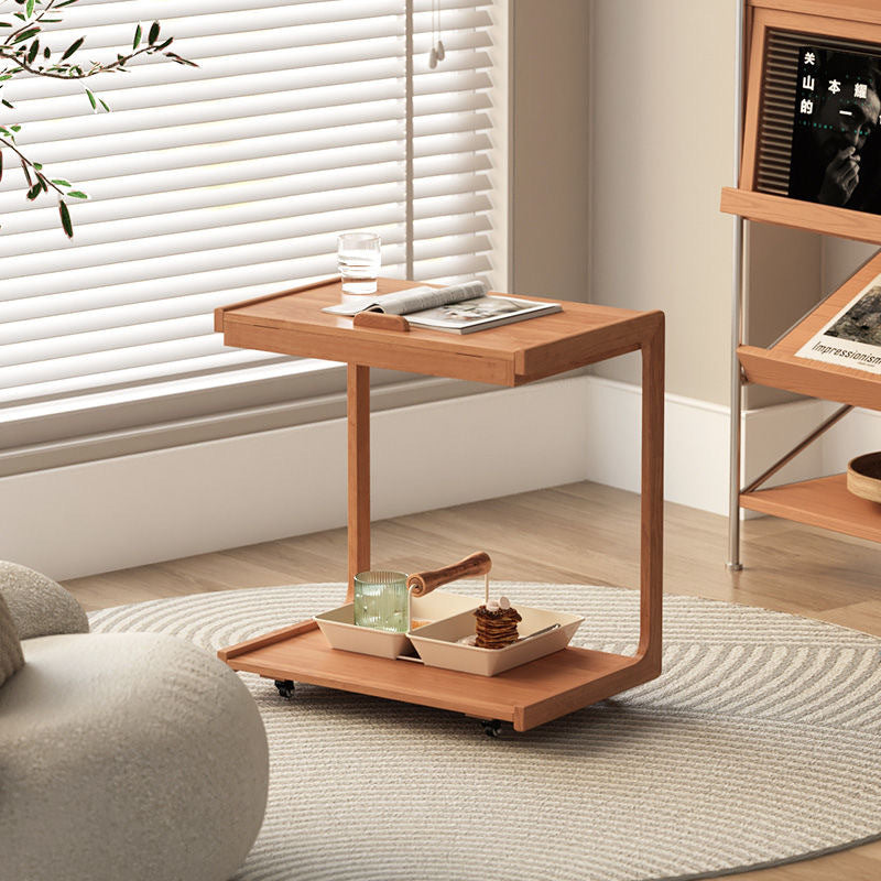 Stile Moderno con Tavolino in Legno Massello