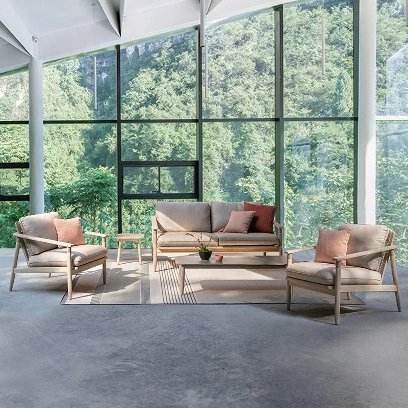 Divano da Esterno in Teak e Vite - Eleganza e Comfort per Ogni Ambiente