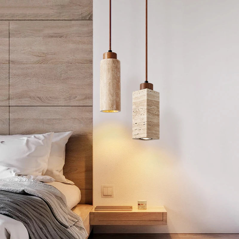 Lampadario in Marmo Giallo a 3 Teste - Eleganza e Raffinatezza per Ogni Ambiente