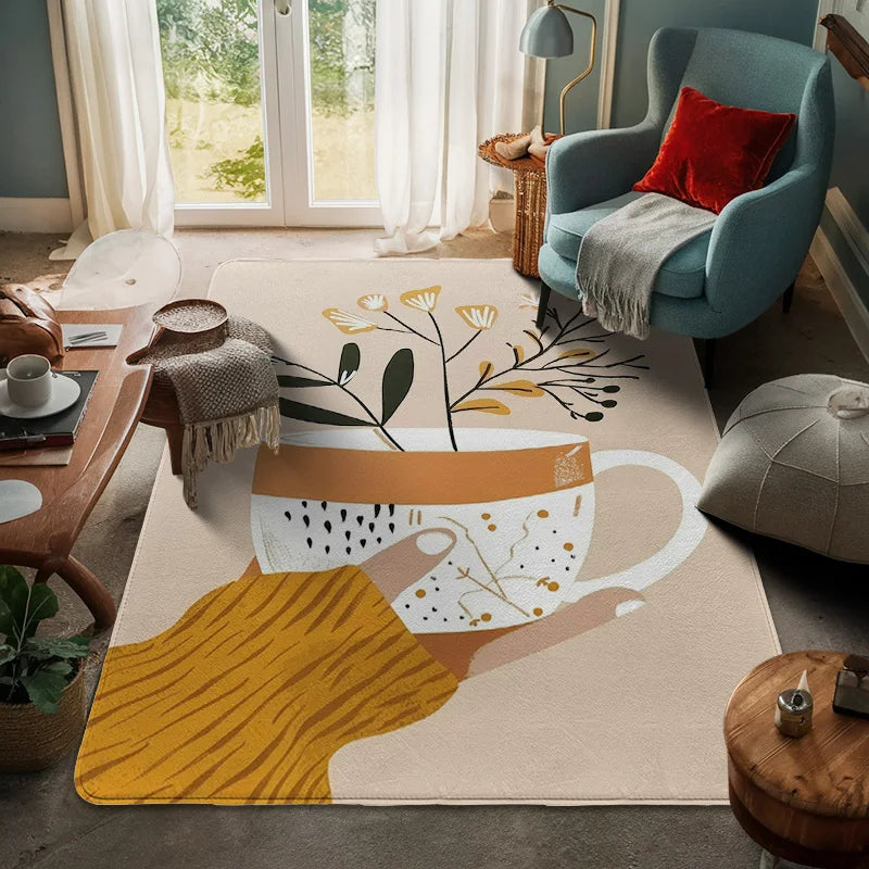 Tappetino Geometrico Astratto Morandi - Eleganza e Raffinatezza per Ogni Ambiente