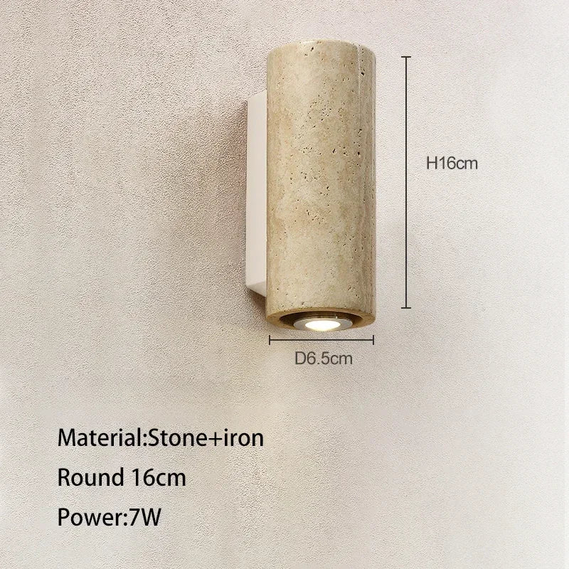 Lampada a Sospensione Wabi-Sabi in Travertino – Design Moderno e Naturale