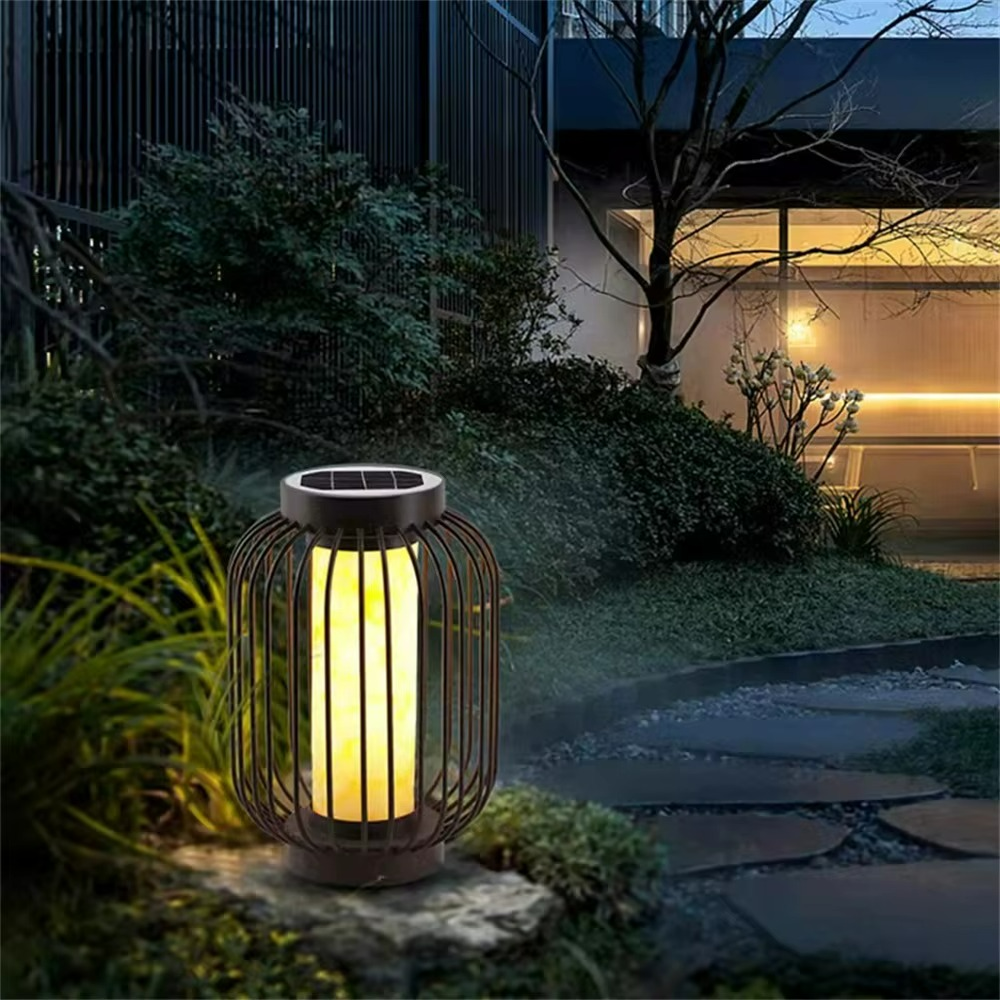 Luce Solare Portatile in Rattan per Atmosfere Eleganti