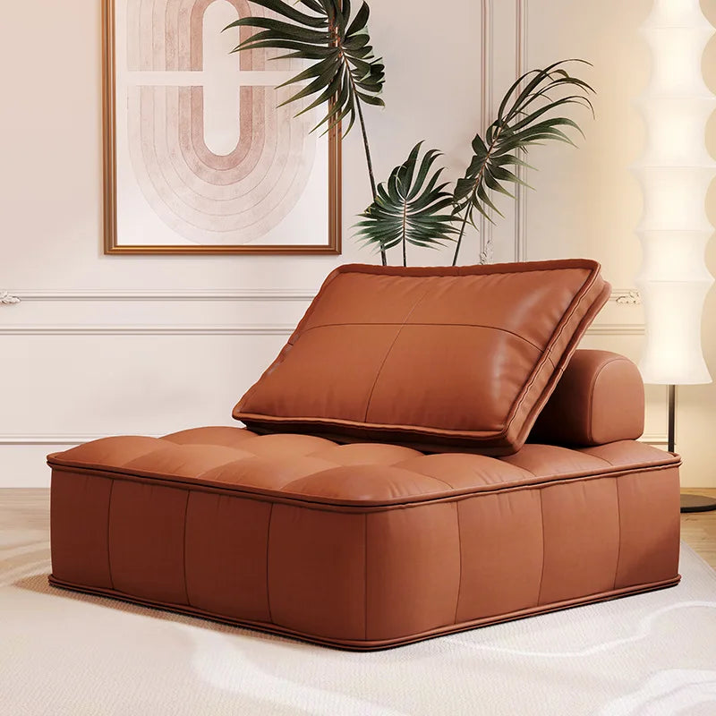 Divano Pigro in Pelle Tofu Block - Comfort e Stile per Ogni Casa