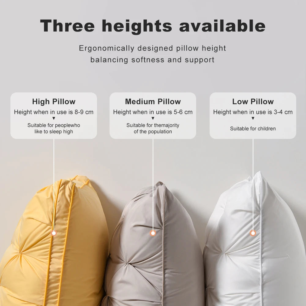 High-end Down Comfortable Pillow5-star Hotel Pillow Down Pillow Core Biomimetic Duck Down 3-dimensional Cervical Pillow Core