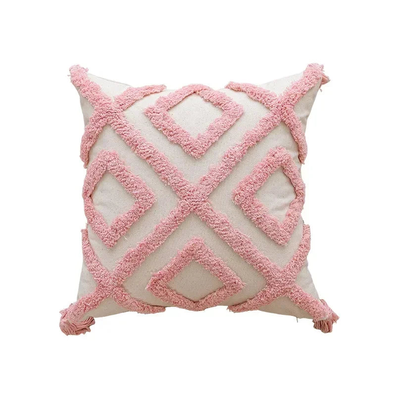 Federa per Cuscino Trapuntata Rosa - Eleganza e Comfort per Ogni Ambiente