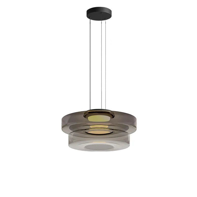 Lampadario Minimalista Italiano in Vetro - Design Moderno per Bar e Ristoranti