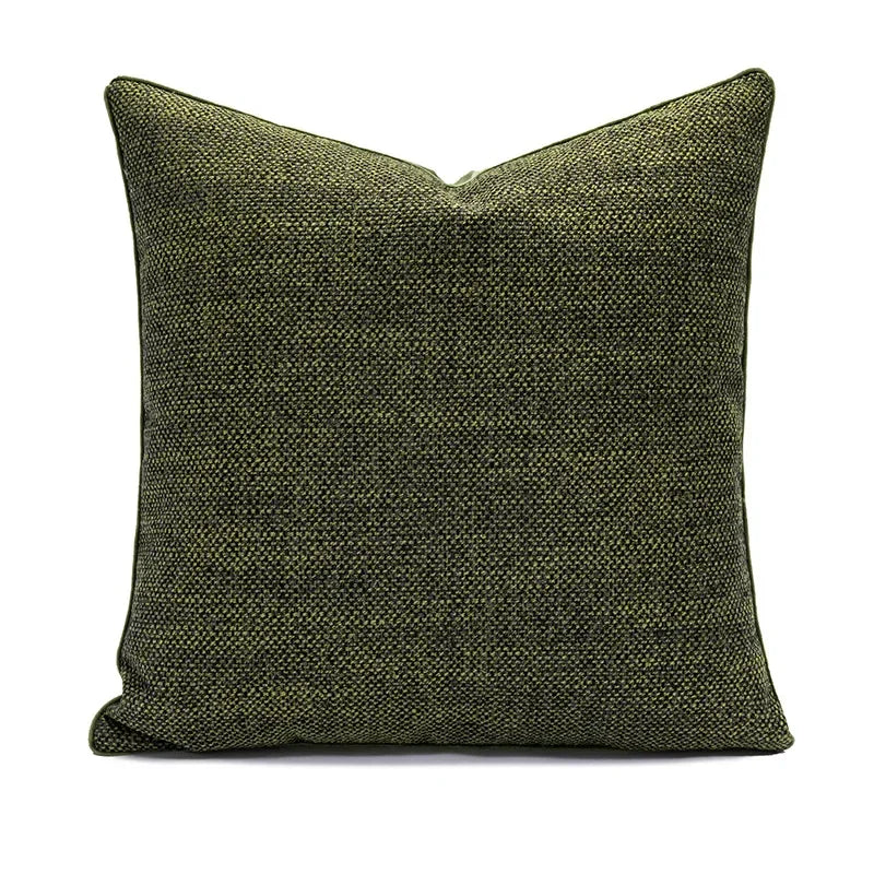 Federa per Cuscino Verde di Fascia Alta - Design Moderno con Texture Geometrica