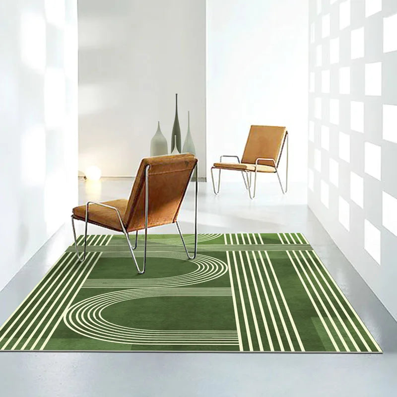 Tappeto Verde Nordico - Eleganza e Comfort per Ogni Stanza