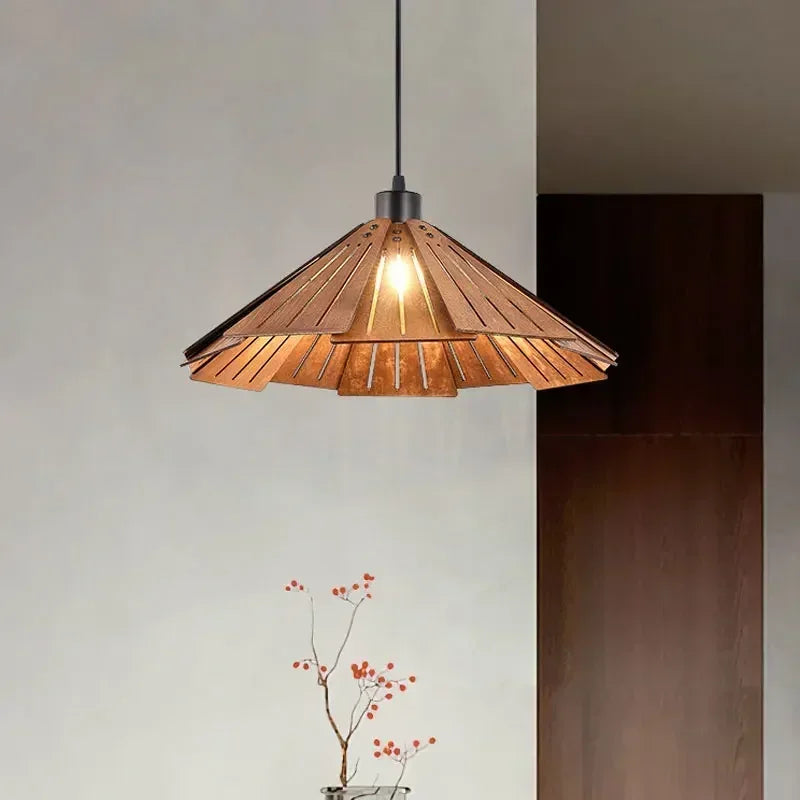 Lampada a Sospensione Retrò in Legno - Eleganza e Stile per Ogni Ambiente