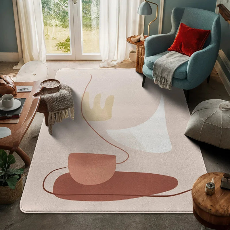 Tappetino Geometrico Astratto Morandi - Eleganza e Raffinatezza per Ogni Ambiente