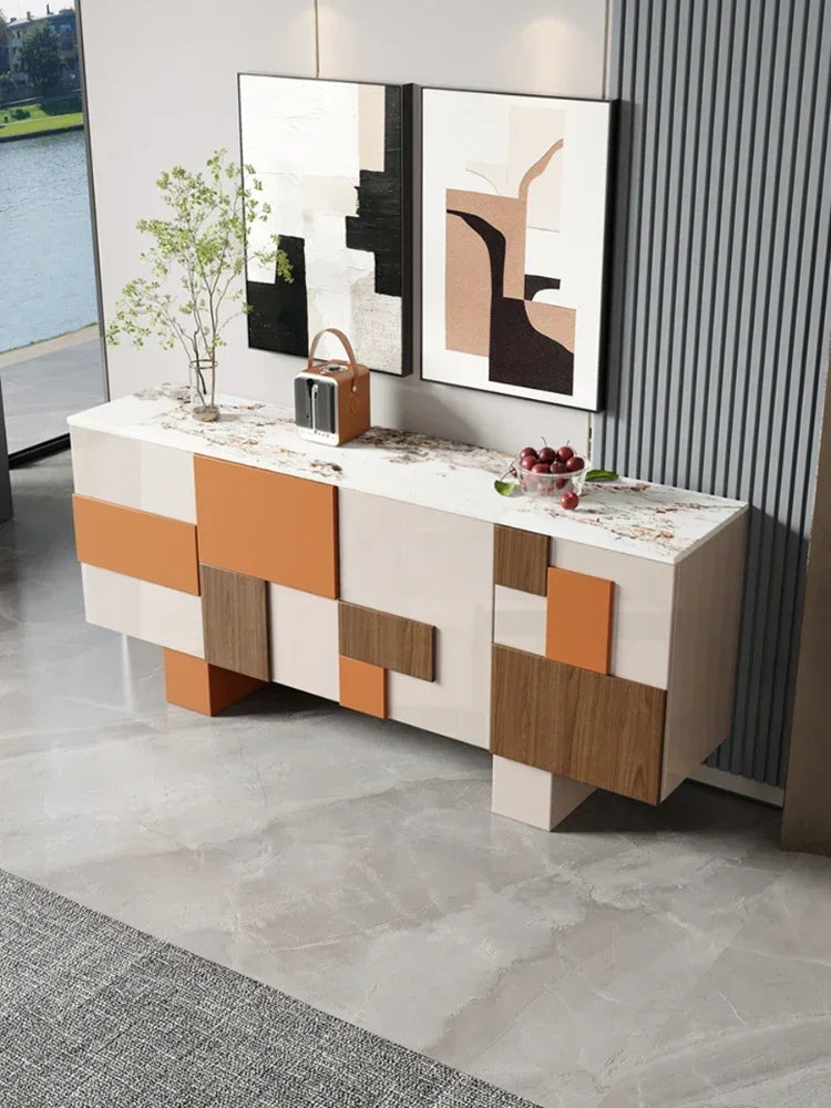 Credenza di Lusso in Mogano - Eleganza Italiana per un Ingresso Moderno