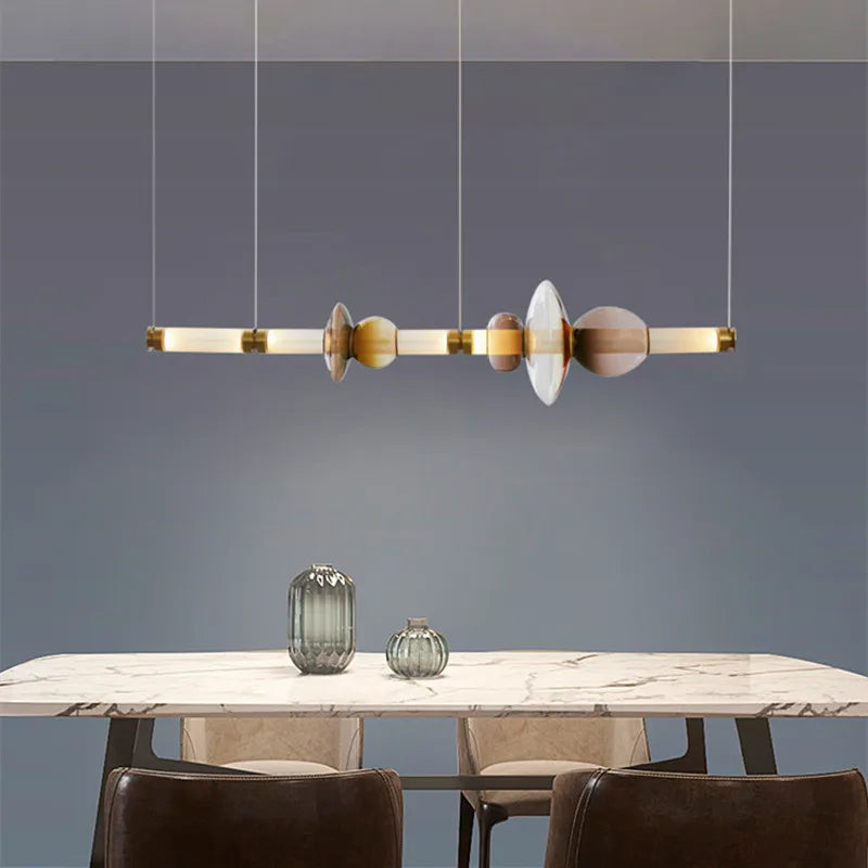 Lampada a Sospensione in Vetro Colorato – Design Nordico e Illuminazione Creativa