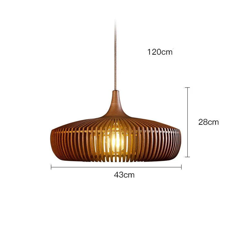 Lampada a Sospensione Clava Dine Log – Design Naturale e Atmosfera Accogliente