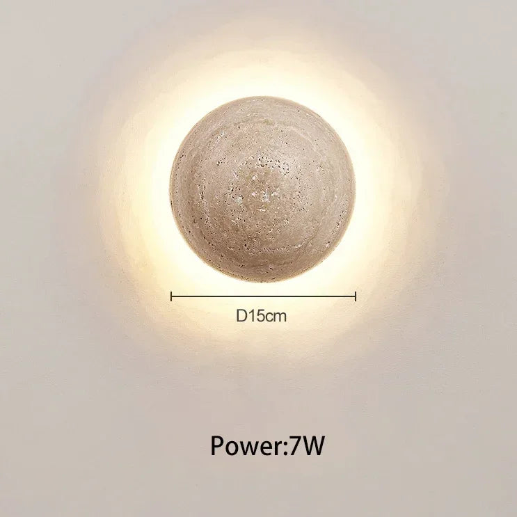 Lampada a Sospensione Wabi-Sabi in Travertino – Design Moderno e Naturale