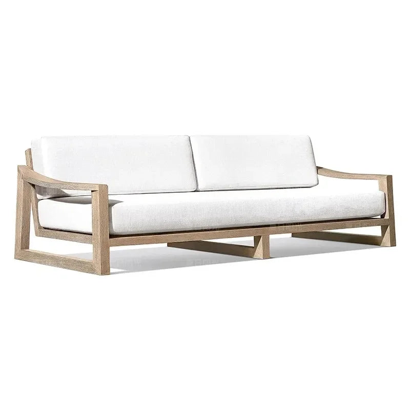 Divano da Esterno di Lusso in Teak - Eleganza e Comfort per Ogni Ambiente