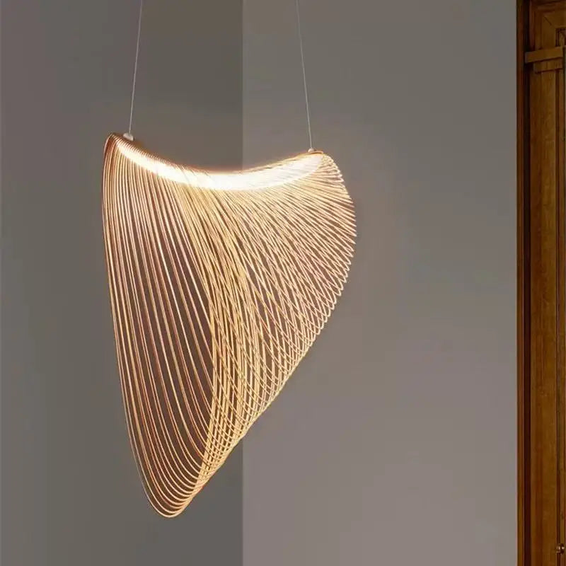 Lampada a Sospensione in Legno di Betulla – Design Nordico ed Eleganza Naturale