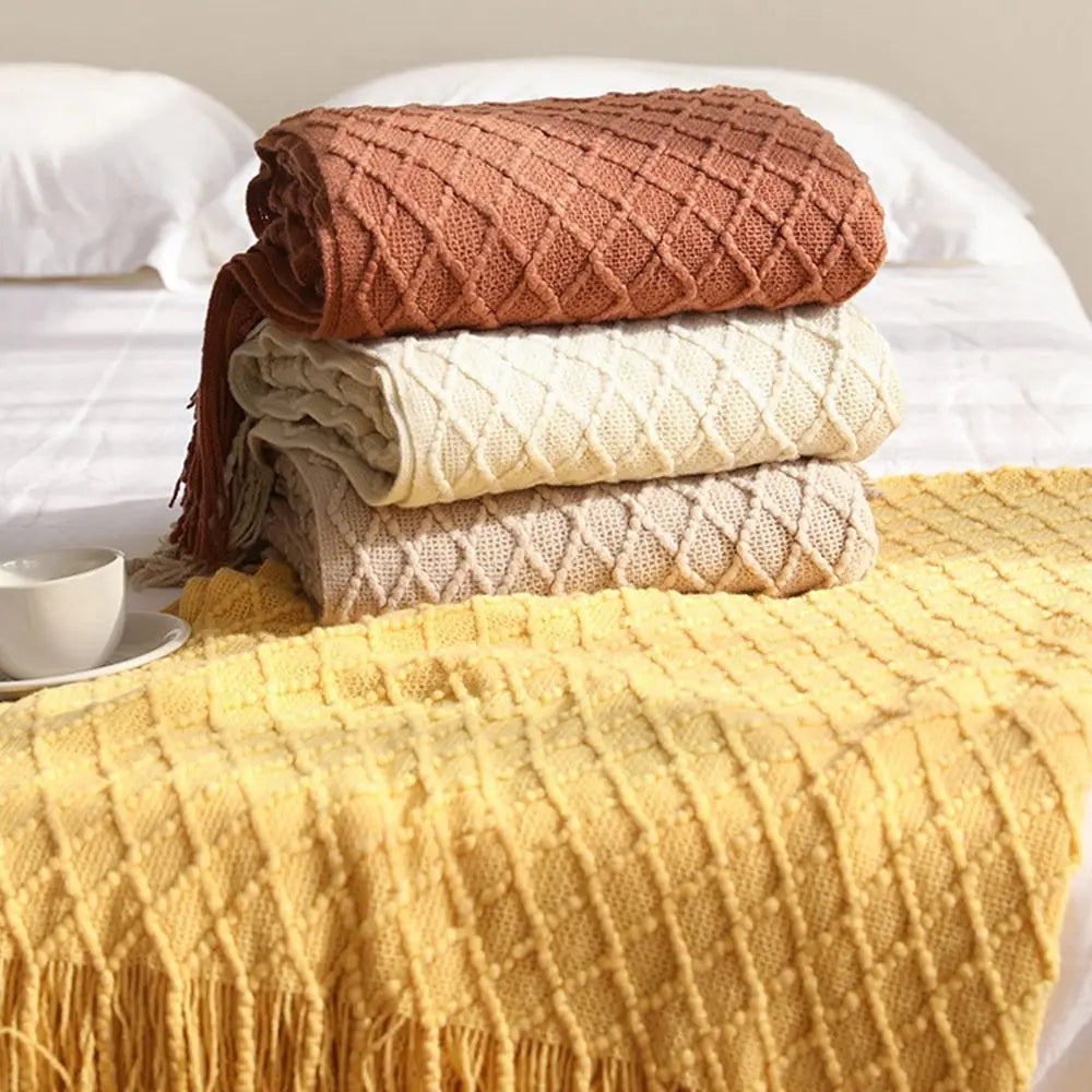 Coperta in Cotone Jacquard: Calore e Stile per la Tua Casa