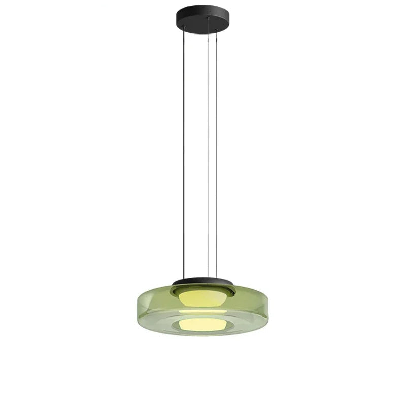 Lampadario Minimalista Italiano in Vetro - Design Moderno per Bar e Ristoranti