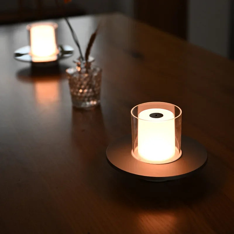 Lampada da Notte Dimmerabile con Sensore a Infrarossi - Atmosfera Romantica a Lume di Candela