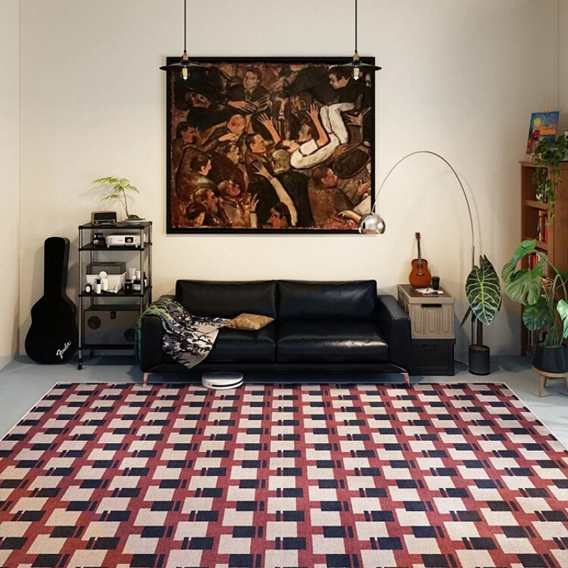 Tappeto Retro Plaid - Eleganza e Comfort per Ogni Ambiente