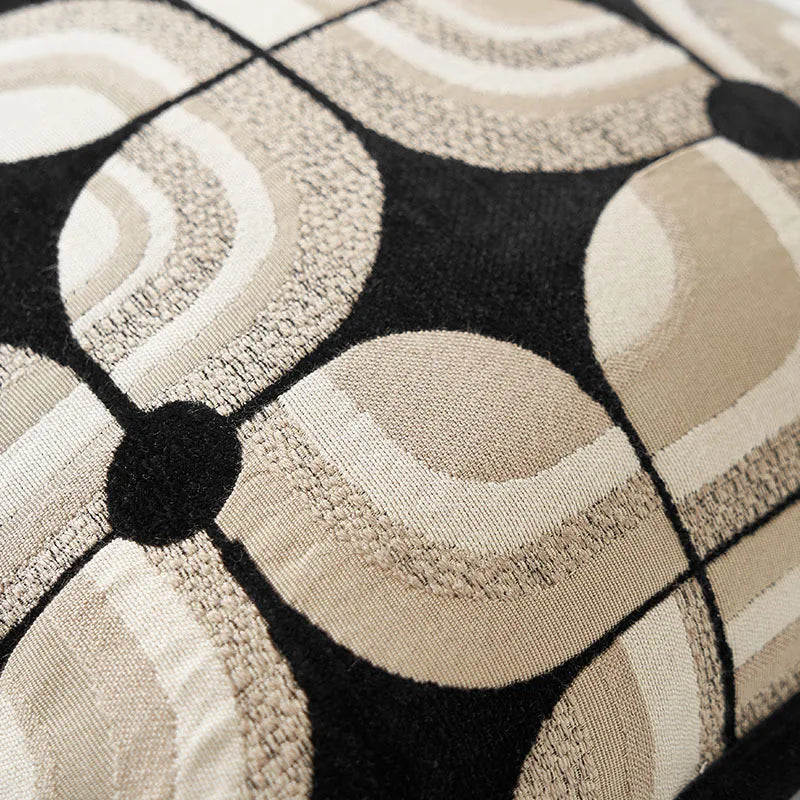 Fodera Cuscino Geometrica Jacquard – L'Equilibrio Perfetto tra Eleganza e Comfort