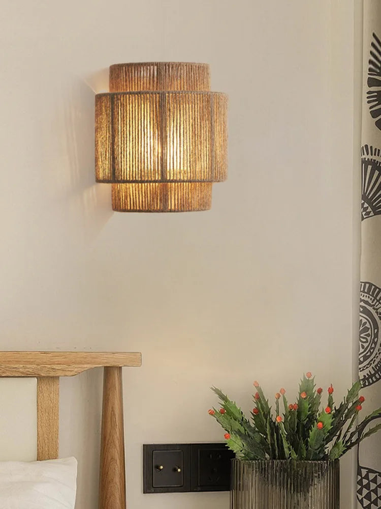 Applique da Parete Mori in Corde di Canapa – Stile Giapponese e Design Minimalista